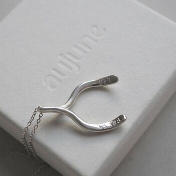 Personalised Wishbone Necklace, 2 of 12