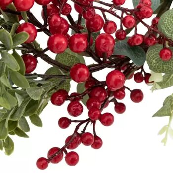 Windsor Wine Red Berry Wreath, 2 of 7