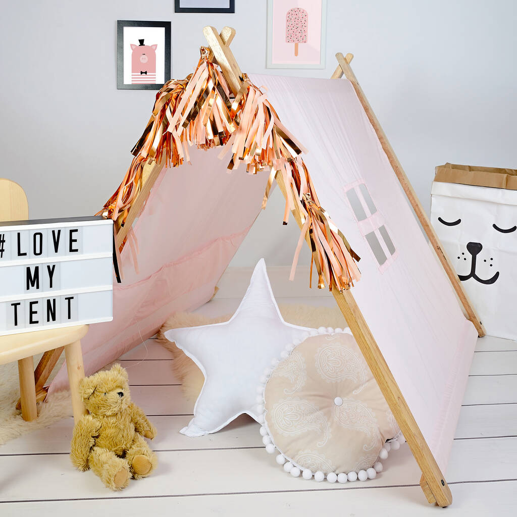Pink A Frame Playhouse Tent, 1 of 5