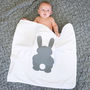 Bunny Rabbit Baby Sleepsuit, thumbnail 6 of 10