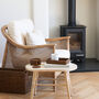 Marbury Brown Round Rattan Coasters Set Of Six, thumbnail 5 of 5
