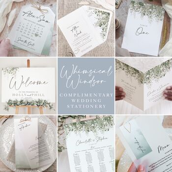 Whimsical Windsor Wedding Invitation Stack, 5 of 8