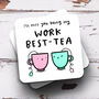 Personalised Mug 'Miss You Work Best Tea', thumbnail 3 of 3