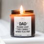 Father's Day Gift Candle With Matches, Light This When Dad Farts, thumbnail 2 of 12