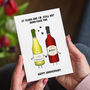Personalised Wine Anniversary Card, thumbnail 1 of 3