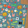 Animal Wrapping Paper Two Sheets, thumbnail 1 of 3