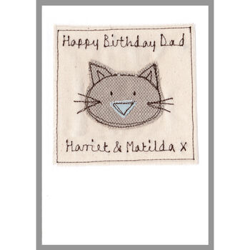 Personalised Cat Birthday Card For Him, 8 of 12