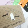 Happy Halloween Card With Ghost, thumbnail 4 of 5