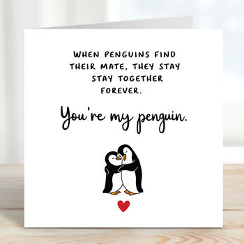 You're My Penguin Anniversary Card, 2 of 3