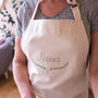 Personalised Embroidered Nanna And Me Apron Set, thumbnail 4 of 6