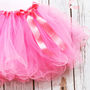 First Birthday Girls Tutu Outfit In Pink Rose Gold, thumbnail 3 of 6