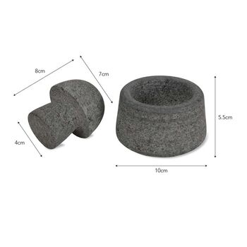 Raw Granite Pestle And Mortar, 3 of 3