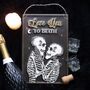 Love You To Death Hanging Metal Sign, thumbnail 1 of 3