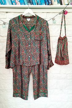 Upcycled Sari Pyjama Sets, 12 of 12