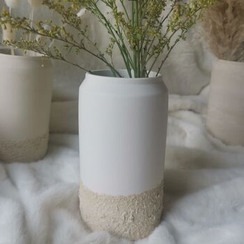 Handmade Vase In A Range Of Neutral Tones, 6 of 8
