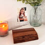 Acrylic Photo Family Stand With Wooden Base, thumbnail 3 of 5