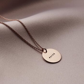 Personalised Disc Name Necklace, 4 of 6