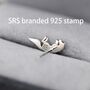 Sterling Silver Jumping Fox Stud Earrings, thumbnail 6 of 11