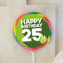 Bold 25th Green Birthday Lollipop, thumbnail 1 of 3