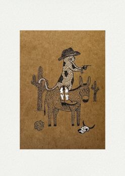 Shaded Cat Pointillism Diy Art Kit Set Of Four, 8 of 9