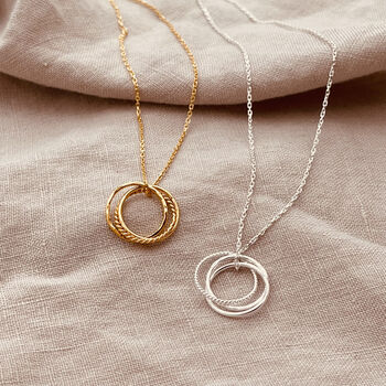 Sterling Silver Russian Ring Necklace, 2 of 8