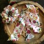 Silk Eye Mask And Scrunchie Gift Set Floral, thumbnail 2 of 6