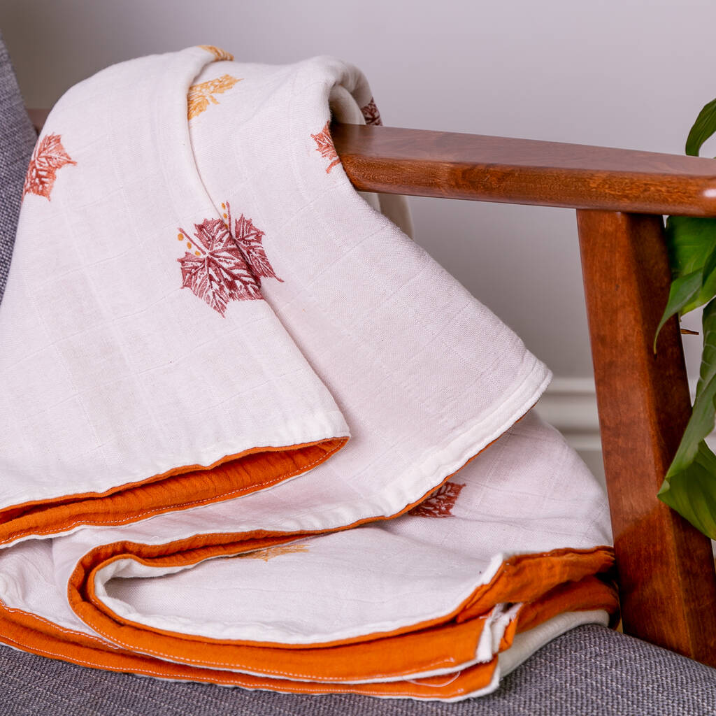 Cinnamon Organic Triple Layer Quilt, 1 of 4