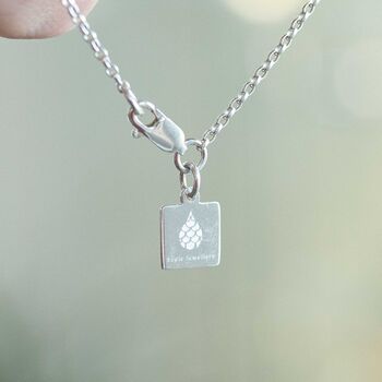 Cornish Sea Glass Pendant Blue, 6 of 6