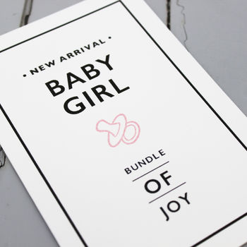 New Baby Girl Card, 3 of 4