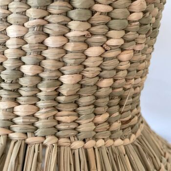 Rami Natural Seagrass Lampshade, 3 of 3