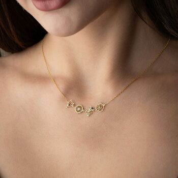 Personalised 'Family Bouquet' Birthstone Flower Necklace, 5 of 11