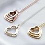 Engraved Heart Family Name Necklace, thumbnail 7 of 9