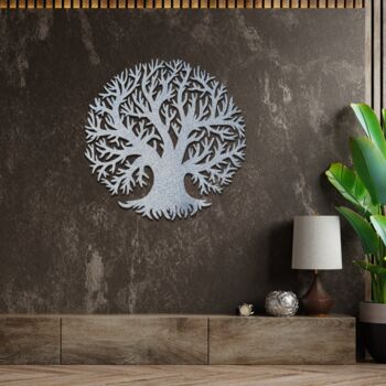 Modern Tree Of Life Wooden Wall Art Home Decor, 8 of 9
