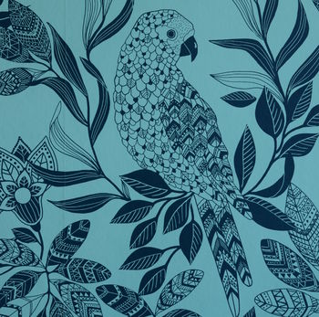 Perched Parakeets Wallpaper, 2 of 2
