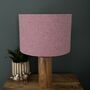 Constance Dog Rose Pink Tweed Floral Lined Lampshade, thumbnail 7 of 9
