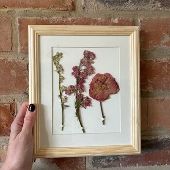 Personalised Framed Wedding Boutonnere Preservation And Gift, 2 of 3