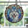 Alaskan Malamute Stained Glass Effect Suncatcher, thumbnail 4 of 6