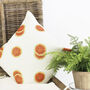 Watermelon Slices Cream Linen Cushion, thumbnail 2 of 4