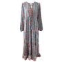 'Demi' Pink And Blue Floral Paisley Maxi Dress, thumbnail 7 of 7