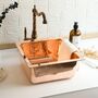 Solid Dark Copper Undermount Kitchen And Bathroom Sink, Suitable As Vessel Or Undermount, thumbnail 9 of 9