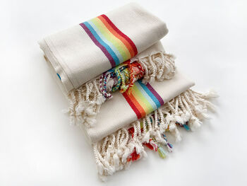 Personalised Towel Shawl 2nd Anniversary Gift For Couple, 2 of 10