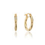 Small Round Solid Gold Or Silver Hoop Earrings, thumbnail 3 of 7