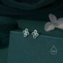 Sterling Silver Cz Bubble Cluster Stud Earrings, thumbnail 6 of 12