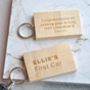 Personalised Wooden First Car Keyring, thumbnail 1 of 4