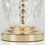 Tropical Glass Pineapple With Golden Leaves Lamp Stand, thumbnail 4 of 8