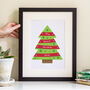 Personalised Christmas Tree Print, thumbnail 1 of 5