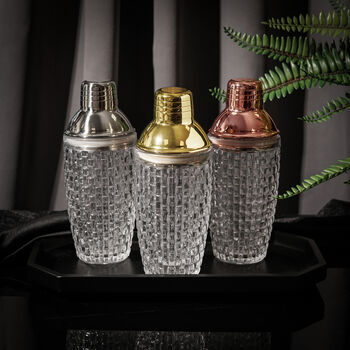 Luxury Gold Glass Cocktail Shaker, 4 of 4