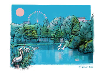 St. James's Park London Print, 2 of 2