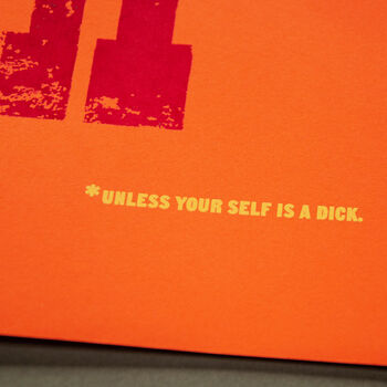 Be Yourself* Typographic Screen Print, 3 of 4