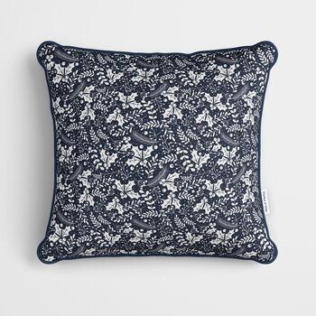 Personalised Blue Village Christmas Cushion, 3 of 7
